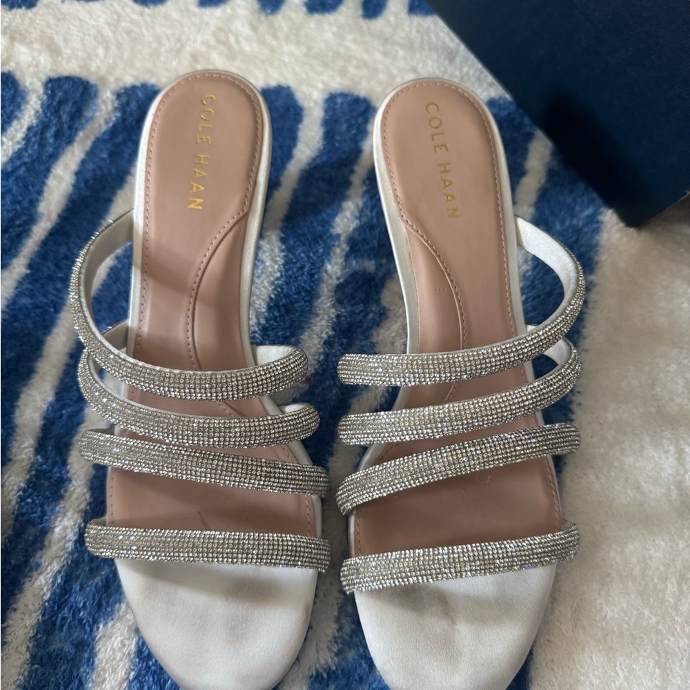 Cole Haan Women's Silver Strappy Heels